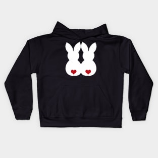 Easter Bunny Love Couple Shirts and Gifts Kids Hoodie